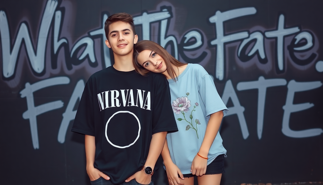 Limited-Edition Streetwear Showcase Featuring Oversized Tees and Trendy Graphics from WHAT THE FATE