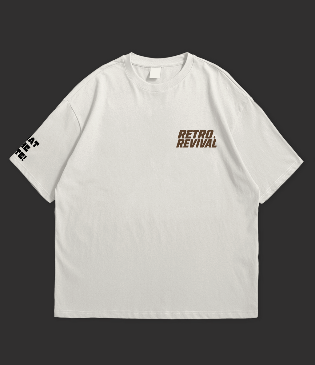 Retro Revival Oversized T-Shirt by WHAT THE FATE