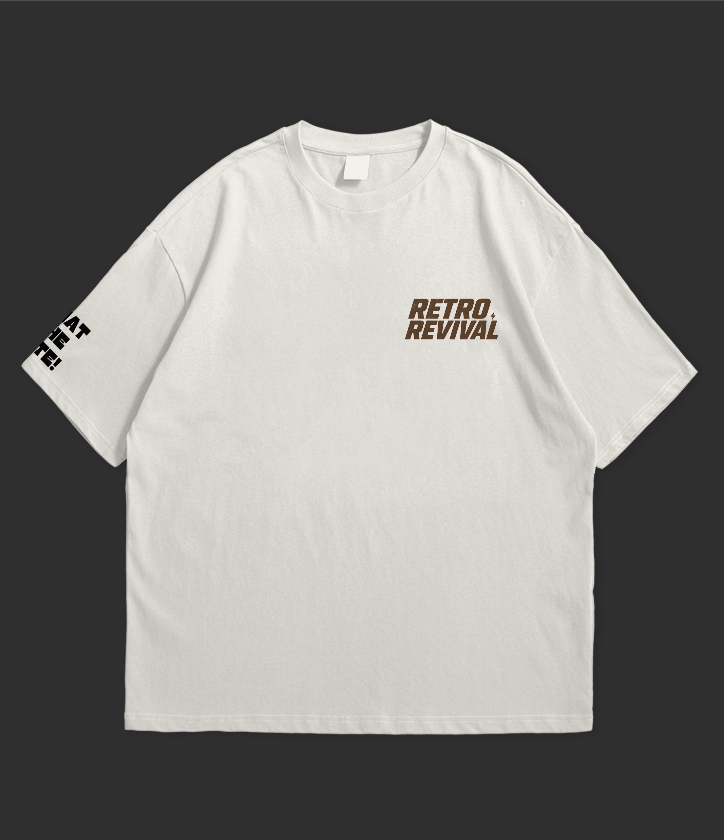 Retro Revival Oversized T-Shirt by WHAT THE FATE