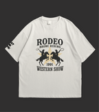 Western Rodeo 1991  Oversized T-Shirt by WHAT THE FATE