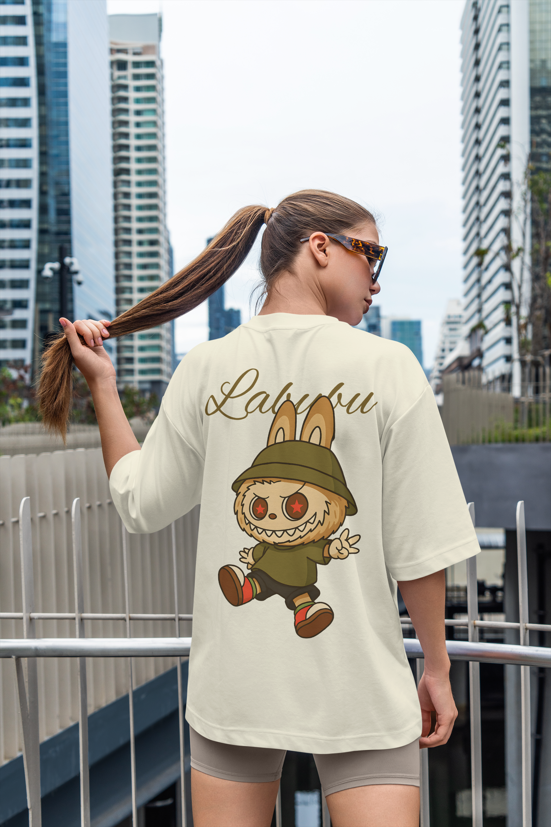 Labubu Explorer Tee Oversized T-Shirt