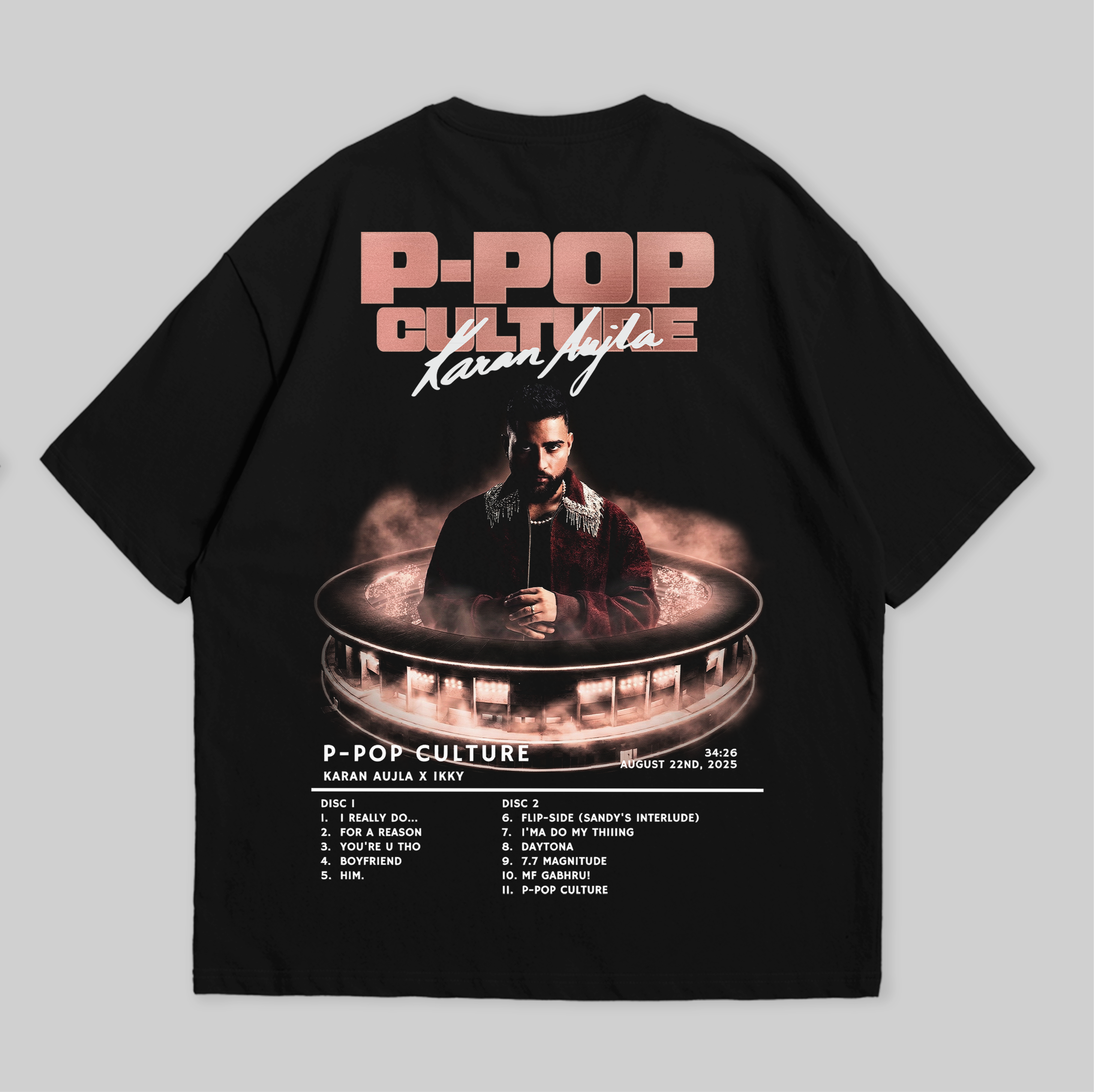 P-POP Culture Oversized Tee – Karan Aujla Edition | WTFATE