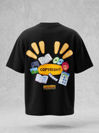 Copyright Oversized T-Shirt – Black Streetwear Tee