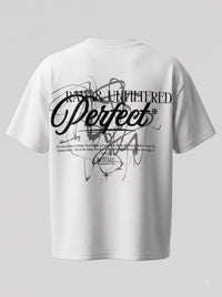 Raw & Unfiltered Perfect Oversized T-Shirt – White Streetwear Tee