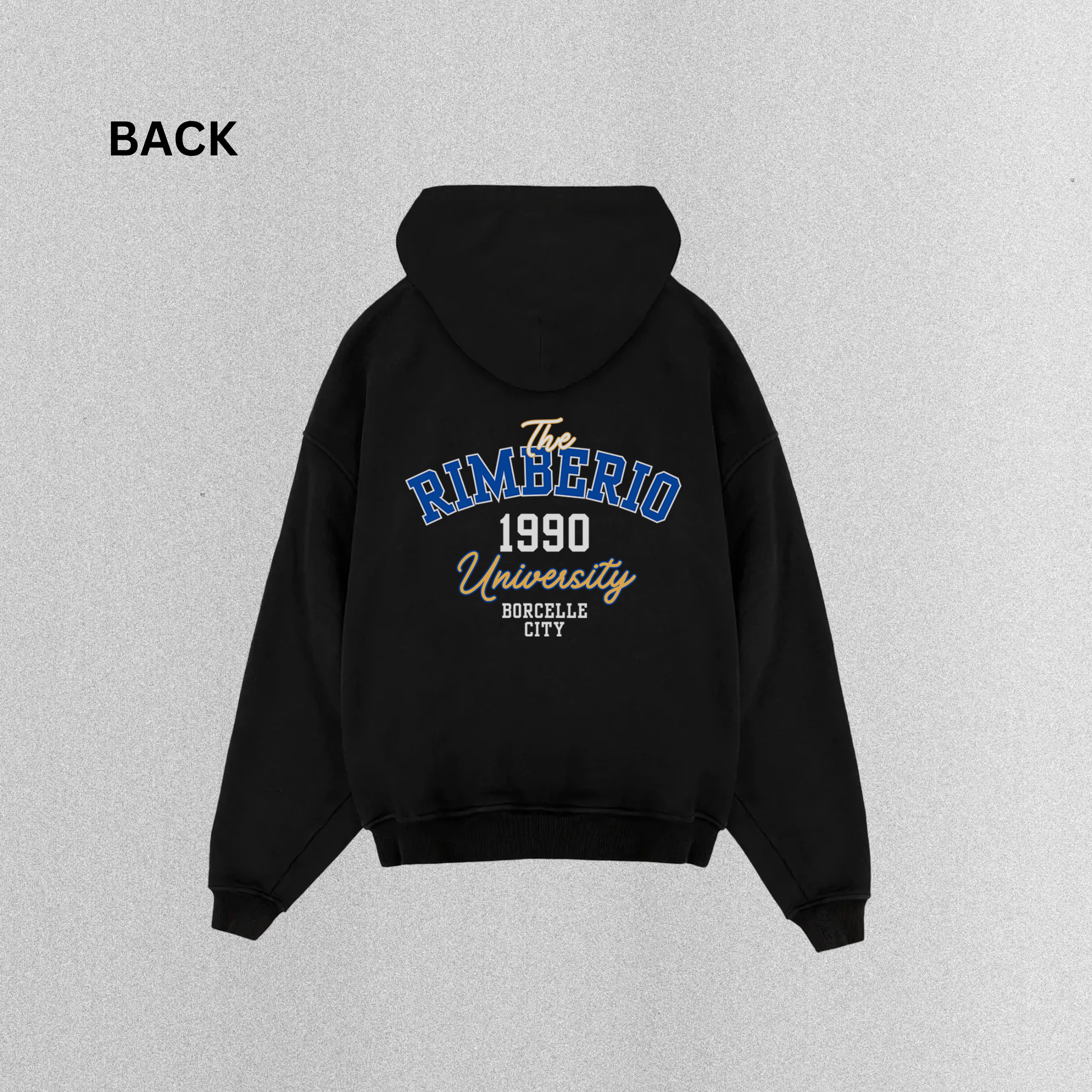 Rimberio University" Oversized Hoodie