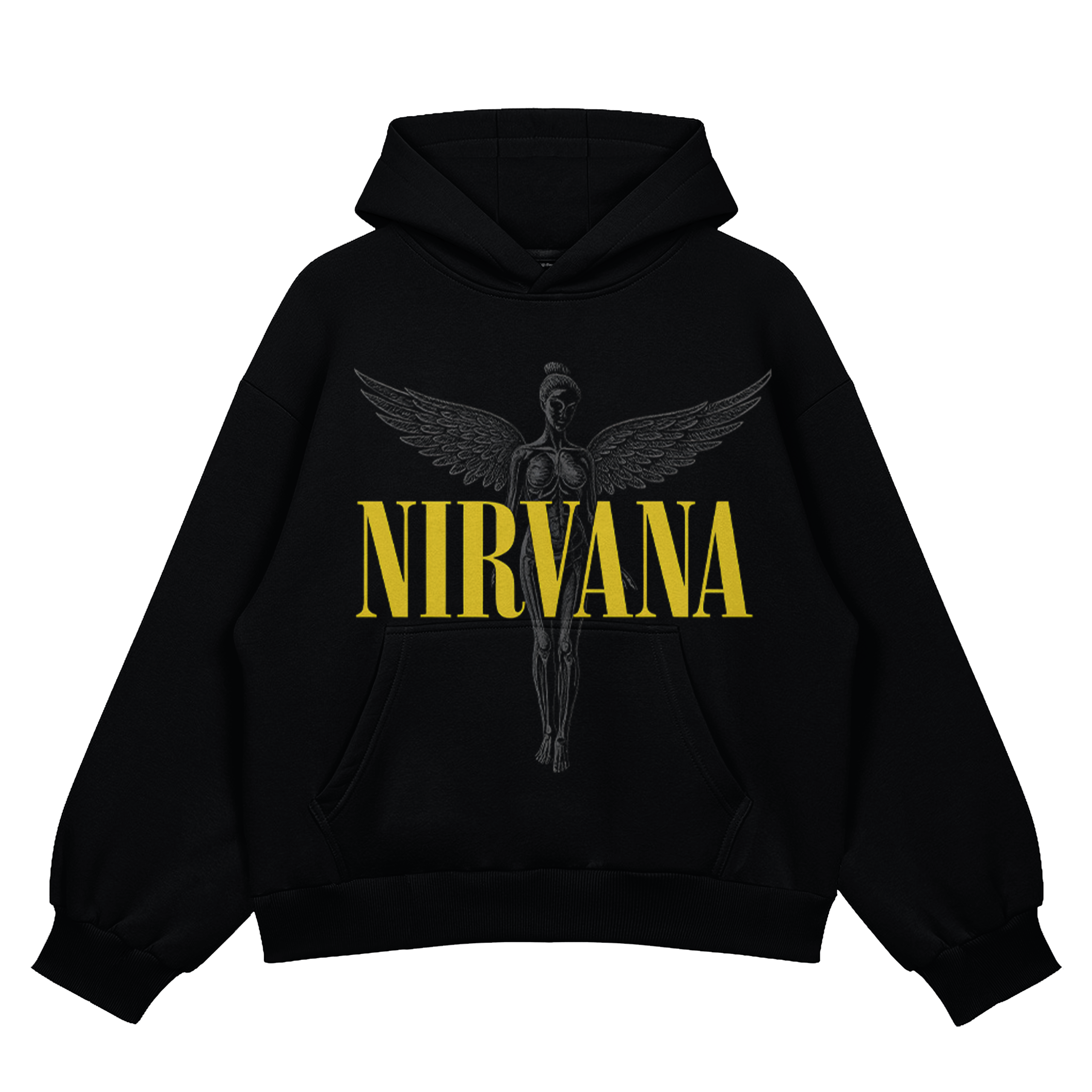 Nirvana Angel Oversized Hoodie – WTFATE
