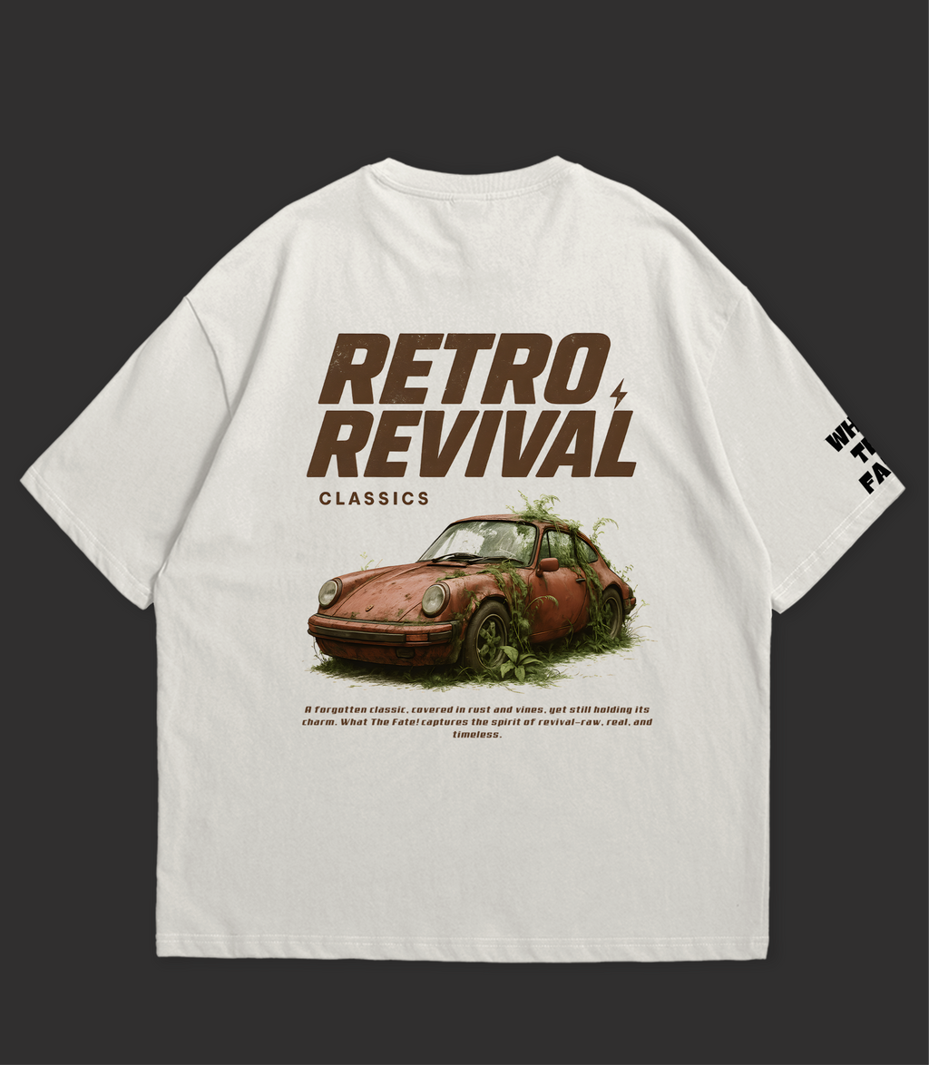 Retro Revival Oversized T-Shirt by WHAT THE FATE