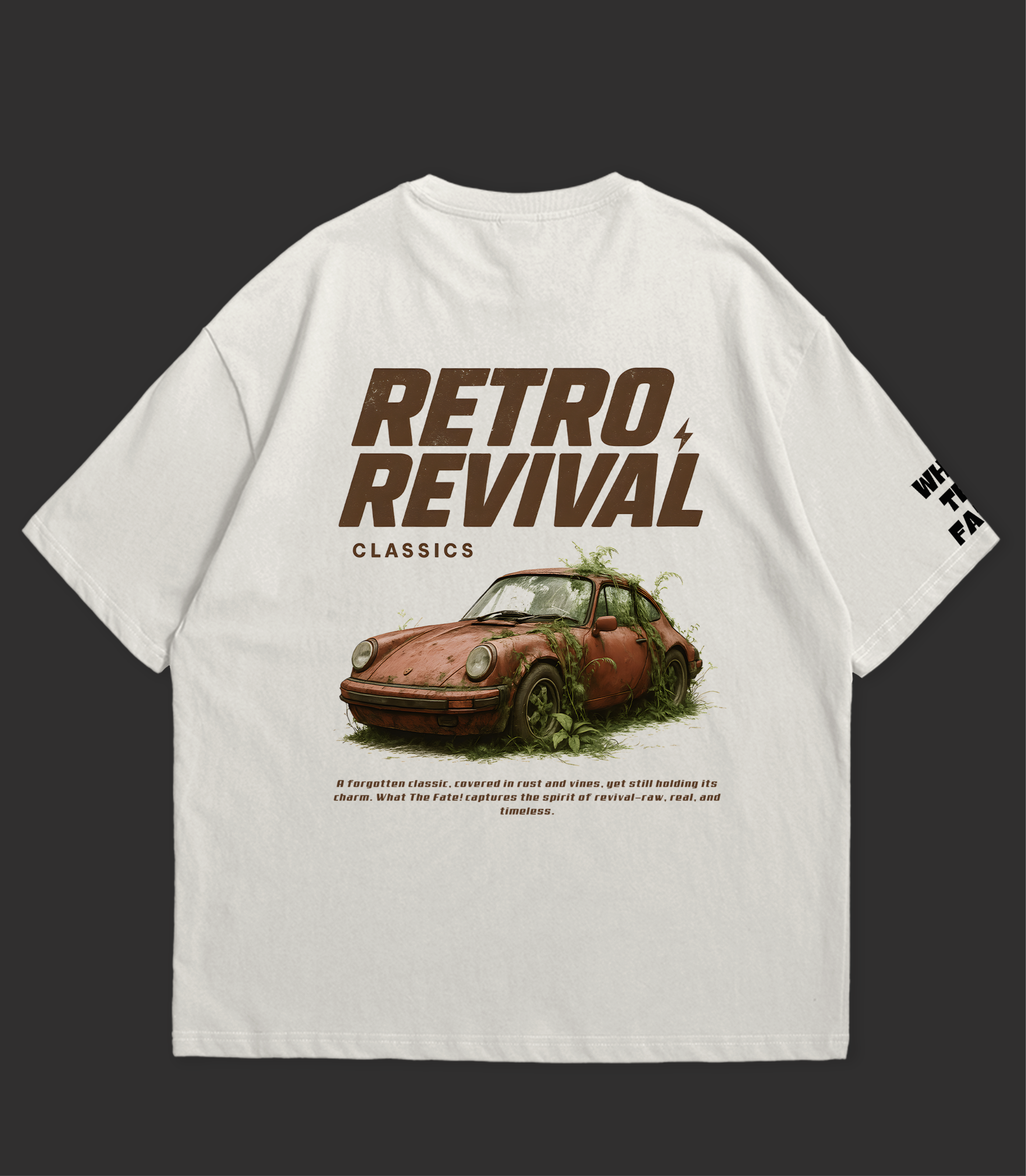 Retro Revival Oversized T-Shirt by WHAT THE FATE
