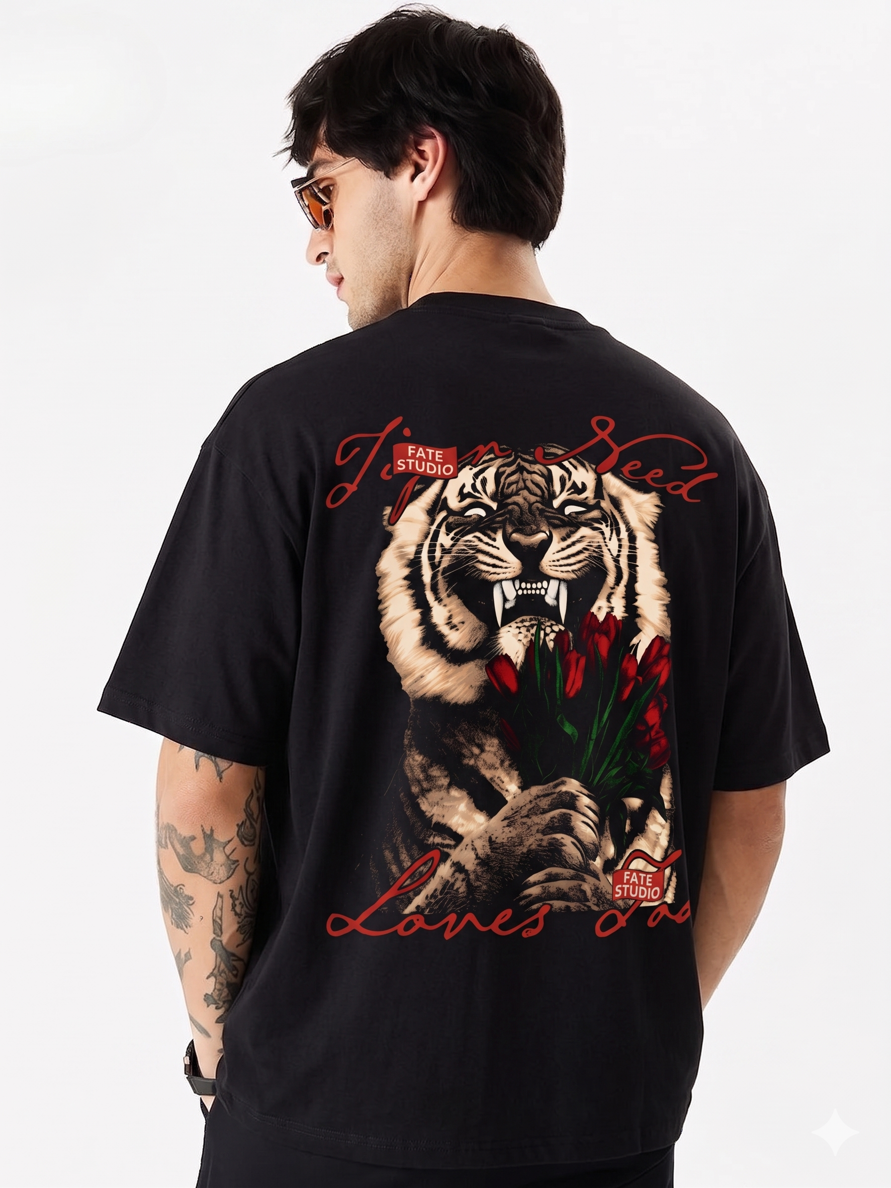 Tiger Graphic Oversized T-Shirt – I Need Love Too