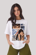 Girl Illustration Graphic T-Shirt – Vintage Aesthetic Art