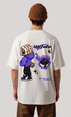 Purple Street Character Oversized T-Shirt
