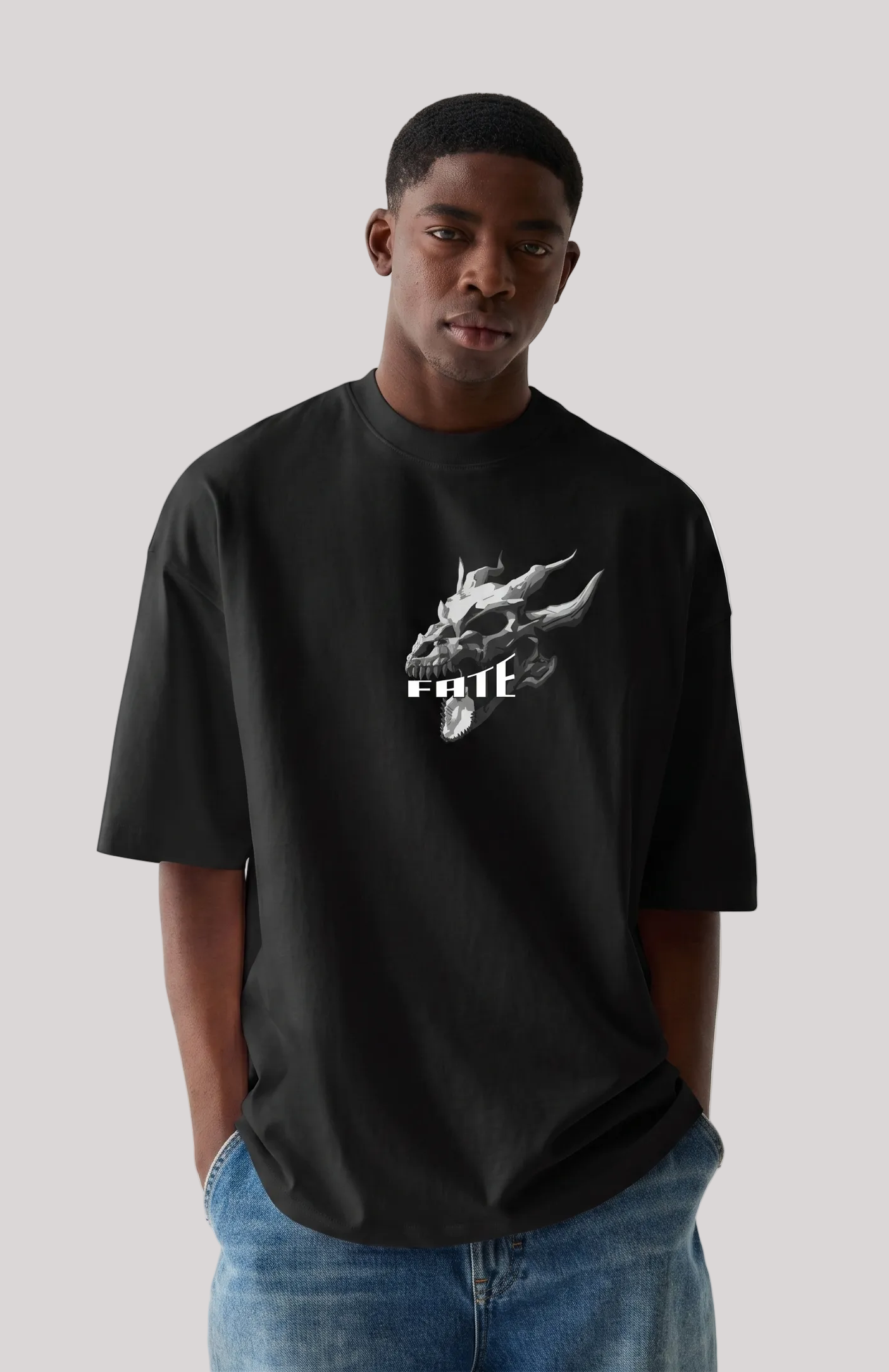Dragon Oversized T-Shirt – Dark Fantasy Graphic Tee
