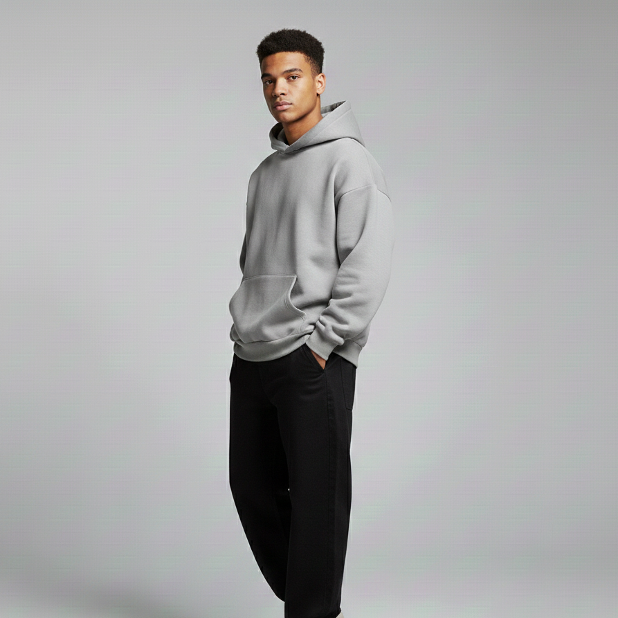 Grey Oversized Hoodie – WTFATE