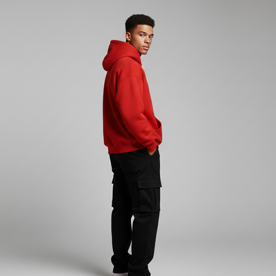 Crimson Oversized Hoodie – WTFATE