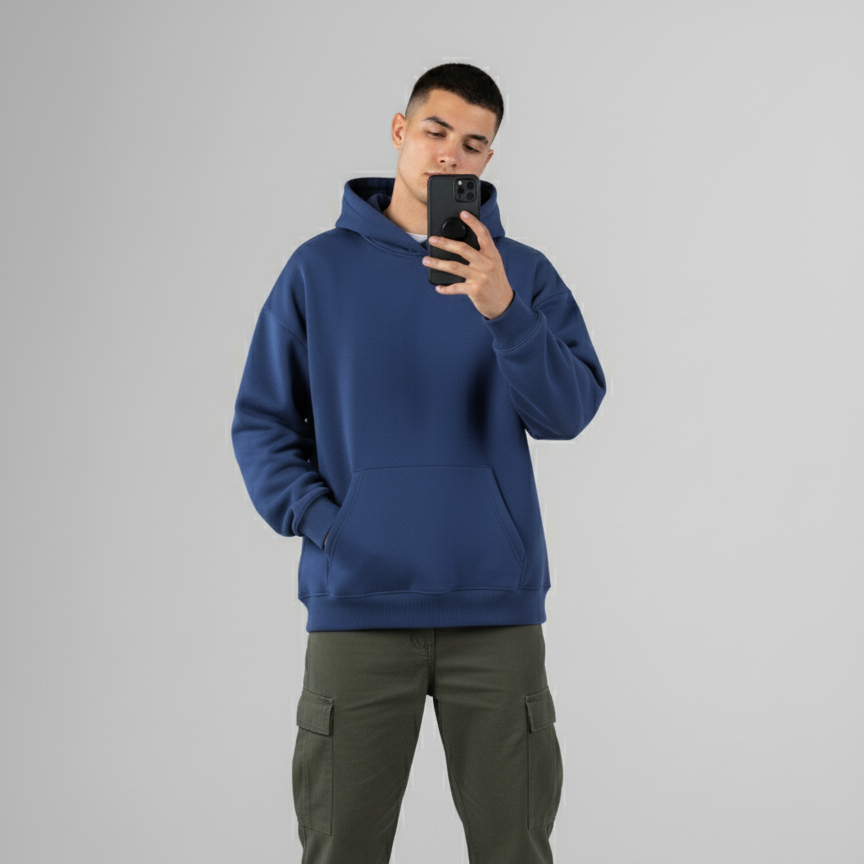 Royal Blue Oversized Hoodie – WTFATE