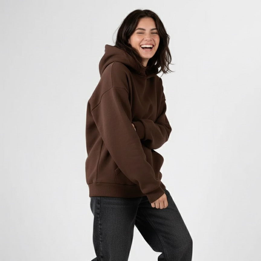 Brown Oversized Hoodie – WTFATE