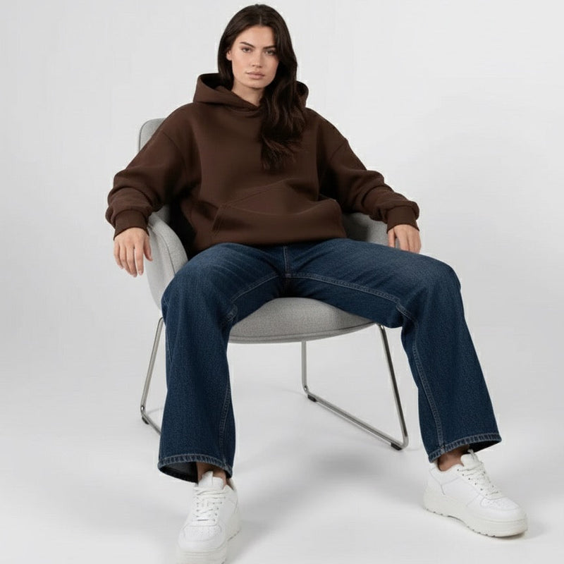 Brown Oversized Hoodie – WTFATE