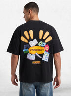 Copyright Oversized T-Shirt – Black Streetwear Tee