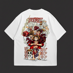 Pirate Era Anime Oversized T-Shirt – White