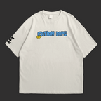Cation Dops – Playful Blue Bear Graphic Oversized T-Shirt