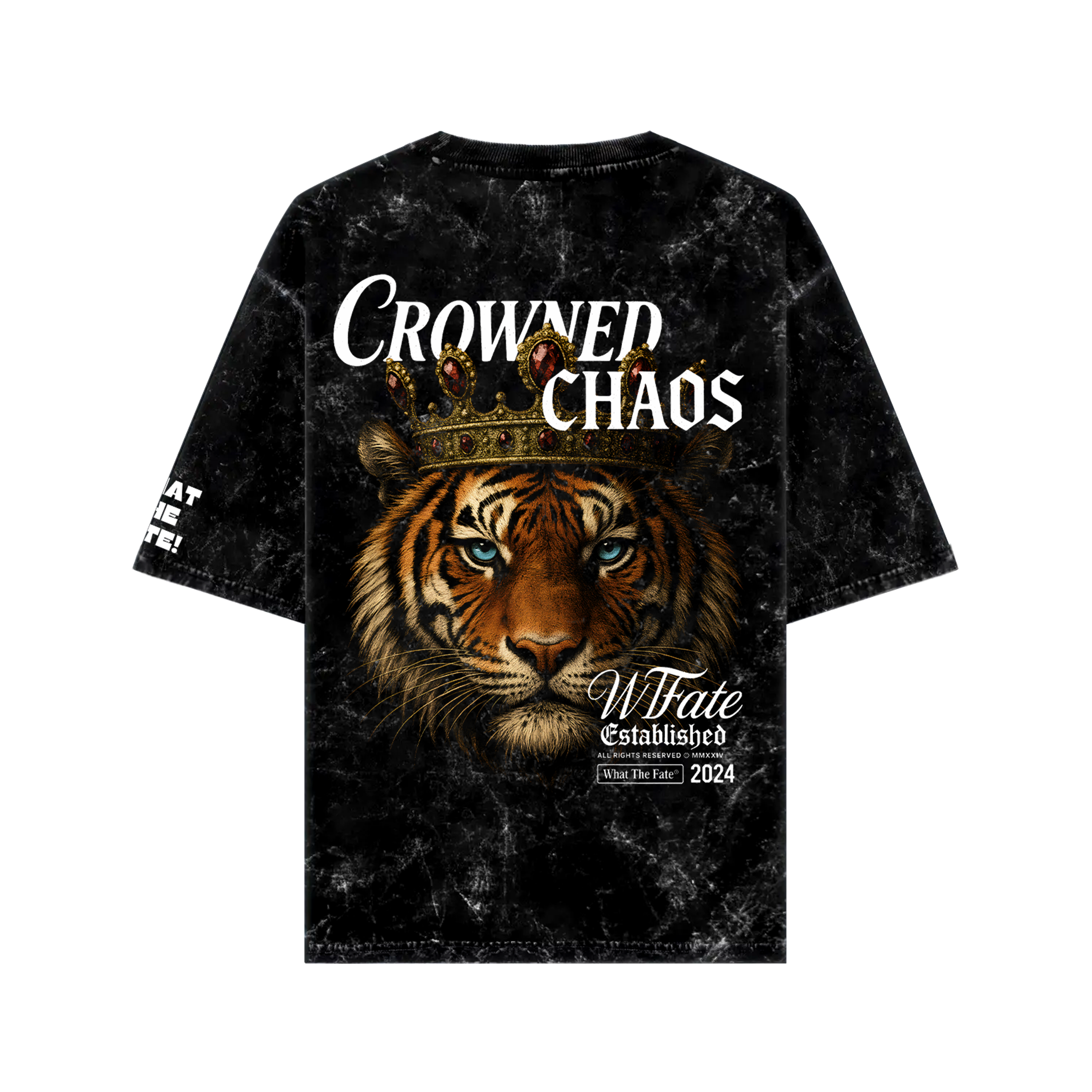Crowned Chaos – Royal Tiger Graphic Oversized T-Shirt