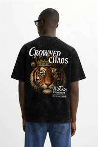 Crowned Chaos – Royal Tiger Graphic Oversized T-Shirt