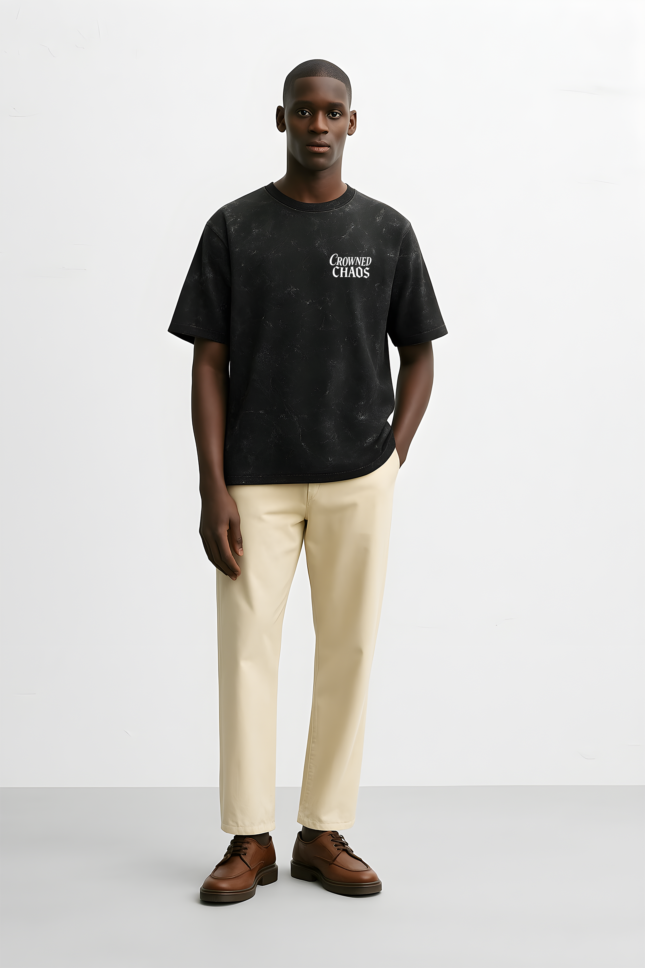 Crowned Chaos – Royal Tiger Graphic Oversized T-Shirt