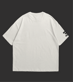 Back view of the Flora Oversized T-Shirt by WHAT THE FATE in a minimalist design