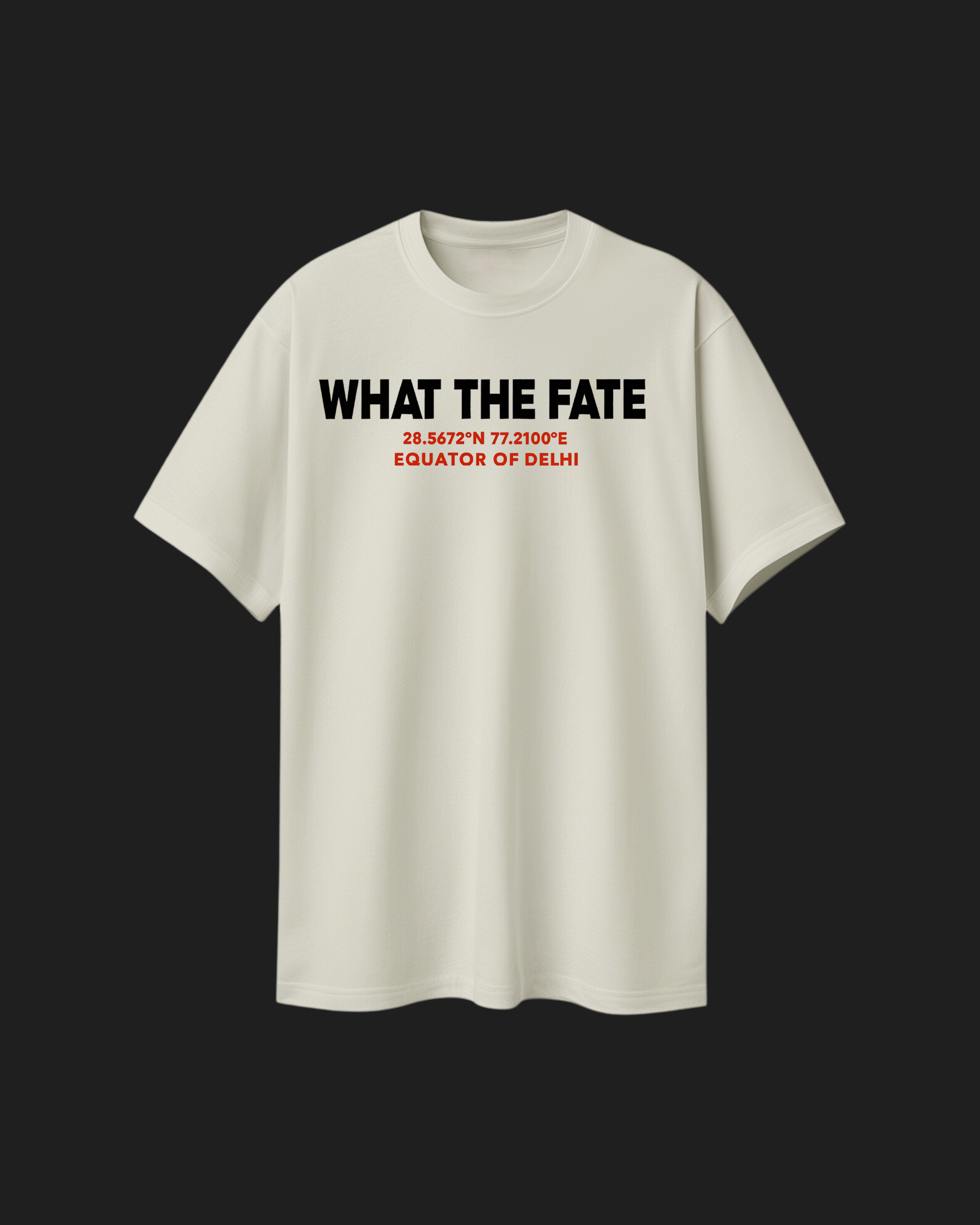Delhi Moto GP Helmet Tee – Off White