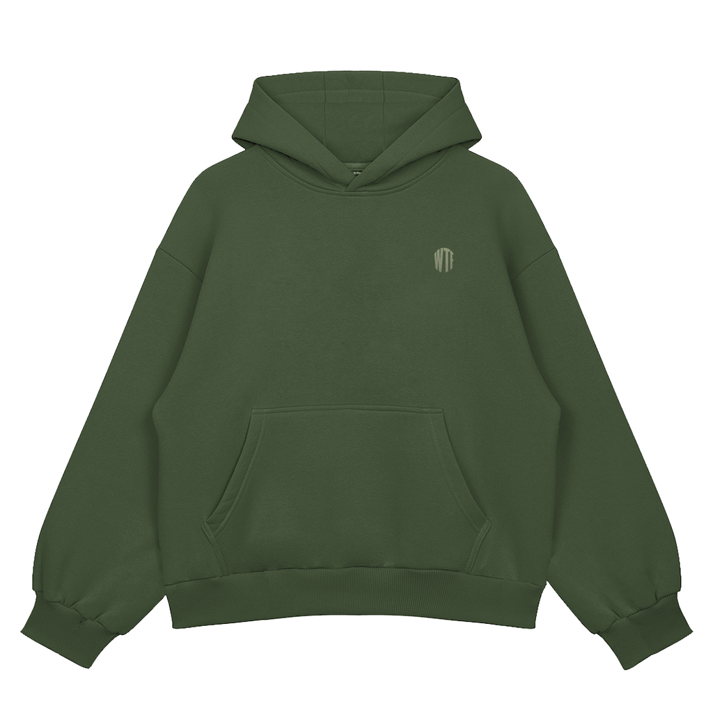 Olive Green Oversized Hoodie – WTFATE
