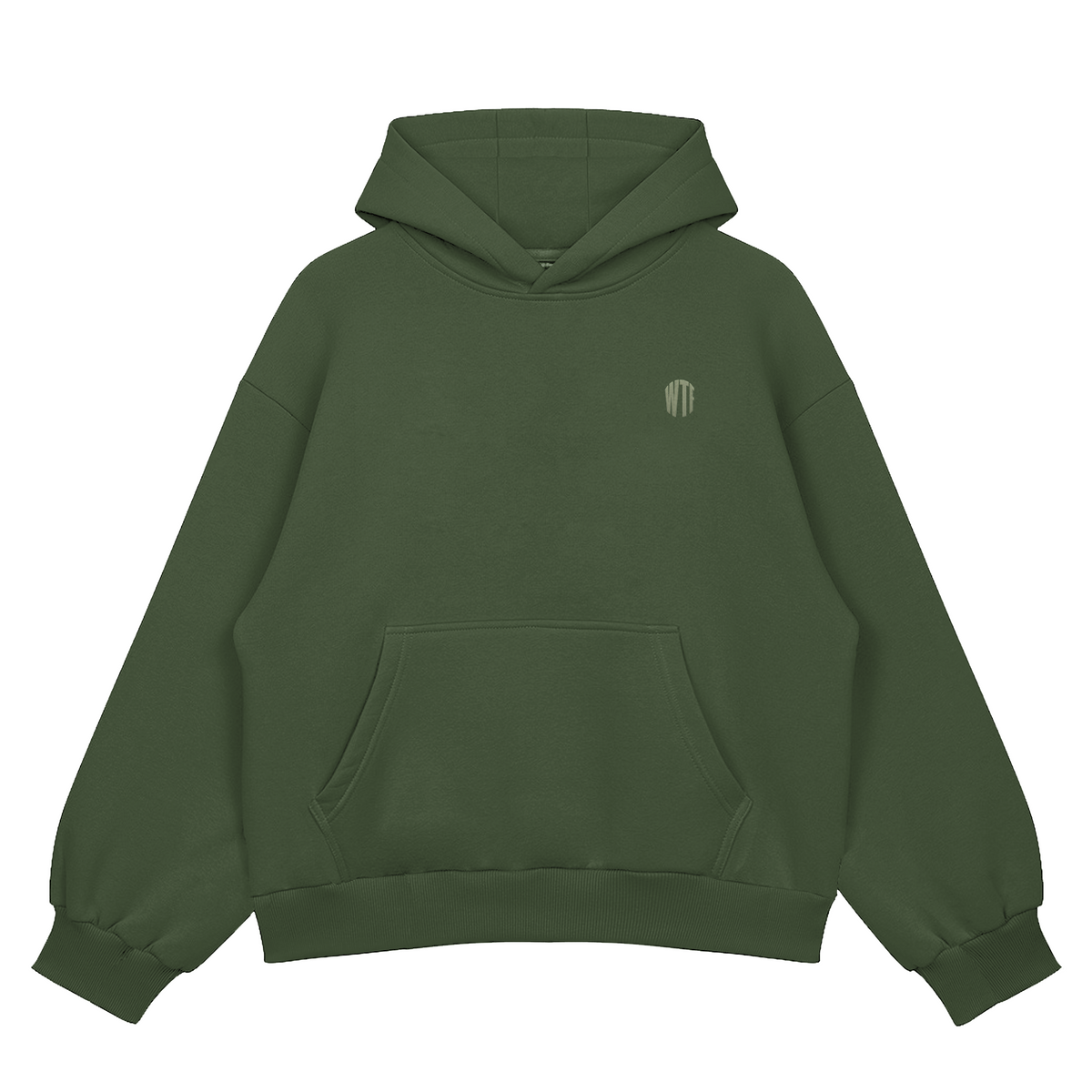 Olive Green Oversized Hoodie – WTFATE