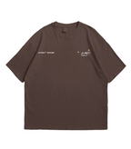 Oversize WHAT THE FATE guardians of galaxy t-shirt in brown with stylish graphics