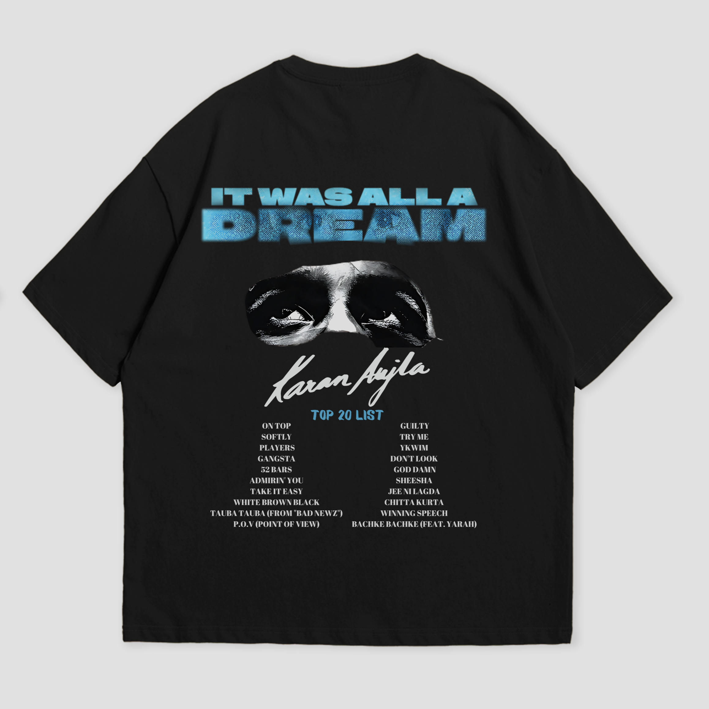 WHAT THE FATE oversized concert tee for Gen Z, featuring music-inspired graphics with durable DTF printing on premium 240 GSM cotton. Perfect for artist performances and festival wear