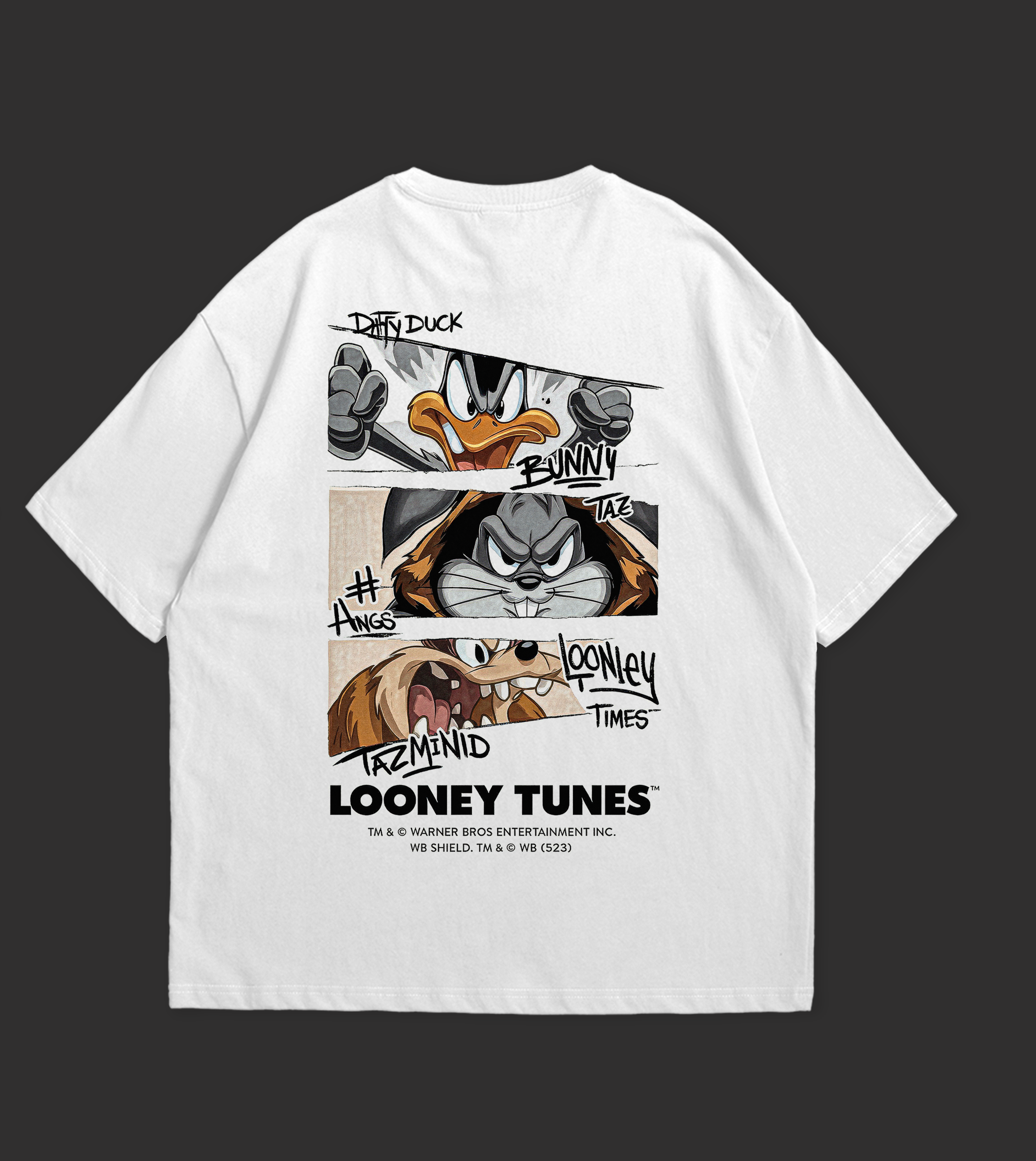 WTFATE Looney Tunes Oversized Cartoon Graphic T-Shirt