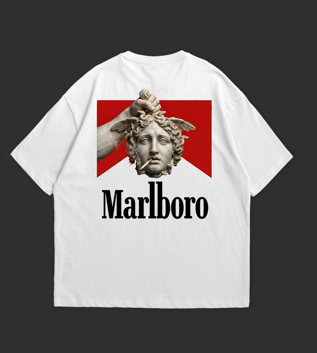WTFATE Marlboro Vintage Statue Oversized T-Shirt
