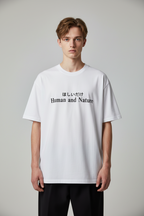 Human & Nature Oversized T-Shirt – Bonsai Graphic Tee