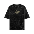 WHAT THE FATE rare rose streetwear shirt in black with textured graphic design for casual outfits