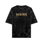 WHAT THE FATE Oversize Black Reborn Graphic Tee for Casual Style with Red Dragon Graphic Tee
