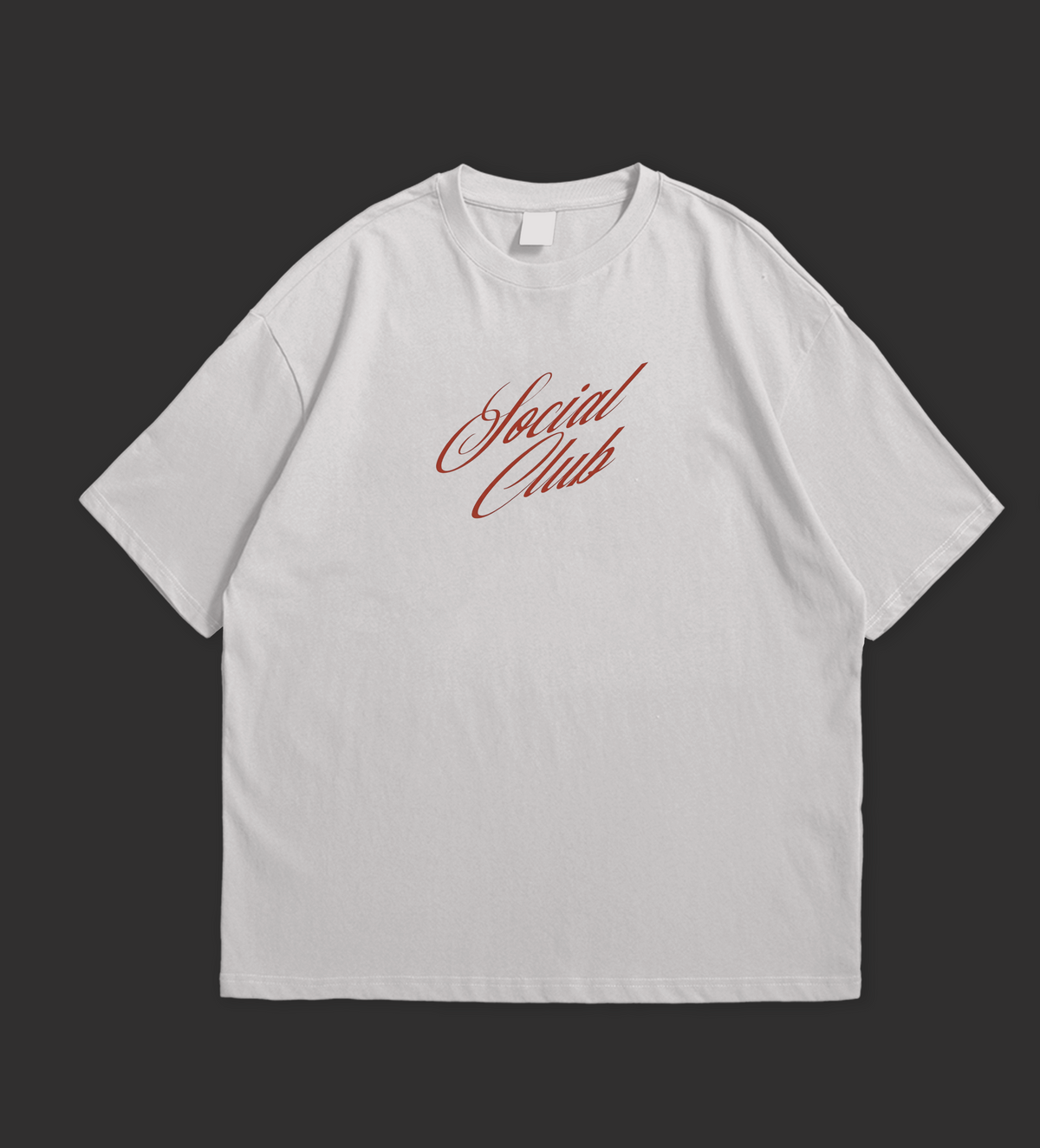 Social Club Oversized T-Shirt – Aesthetic Vintage