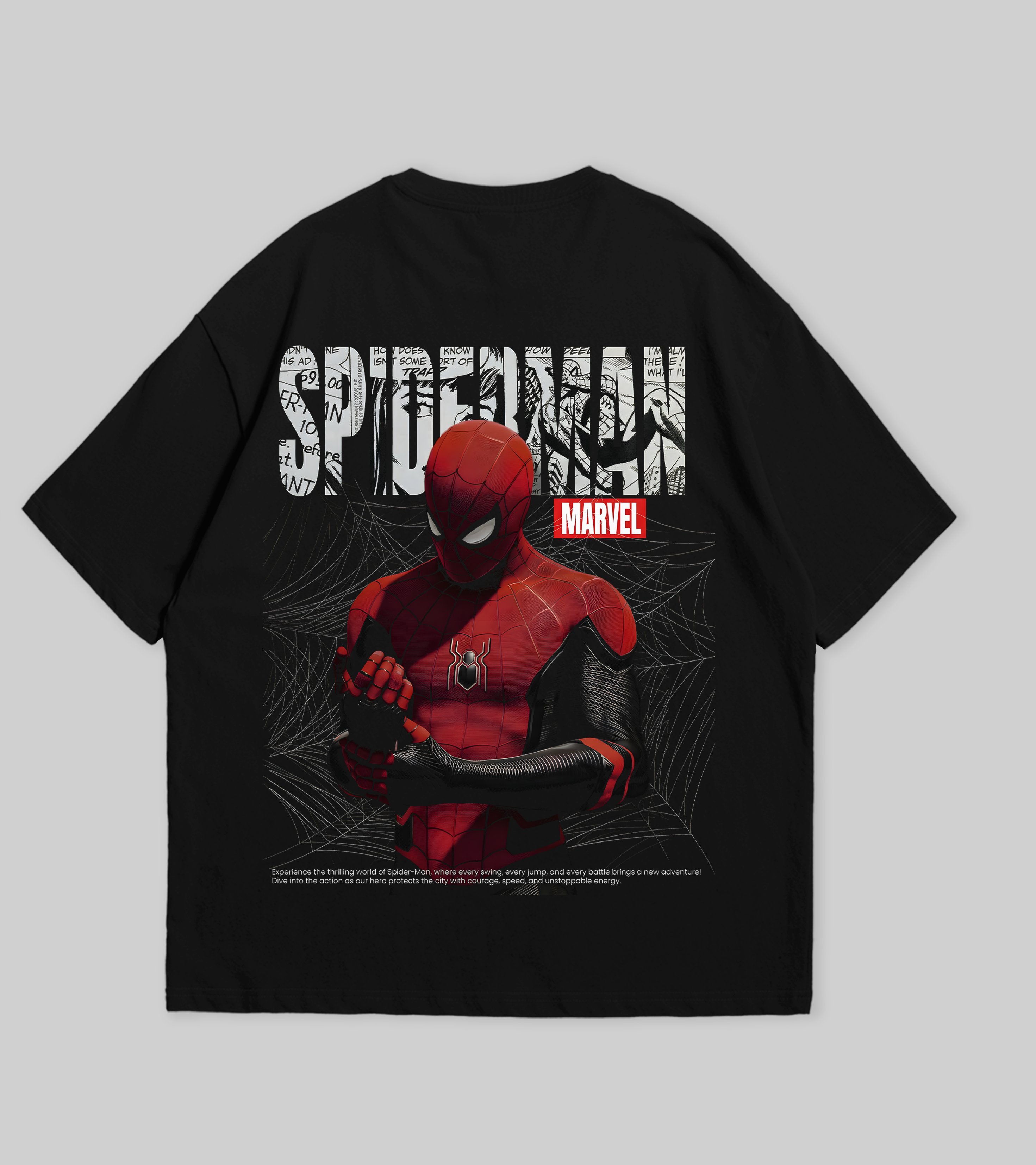 Spider-Man Oversized Graphic T-Shirt  | WTFATE