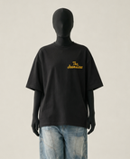 WHAT THE FATE Oversize Black T Shirt with Graphics featuring The Anomalons logo