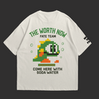 The Worth Now – Retro Pixel Art Oversized T-Shirt