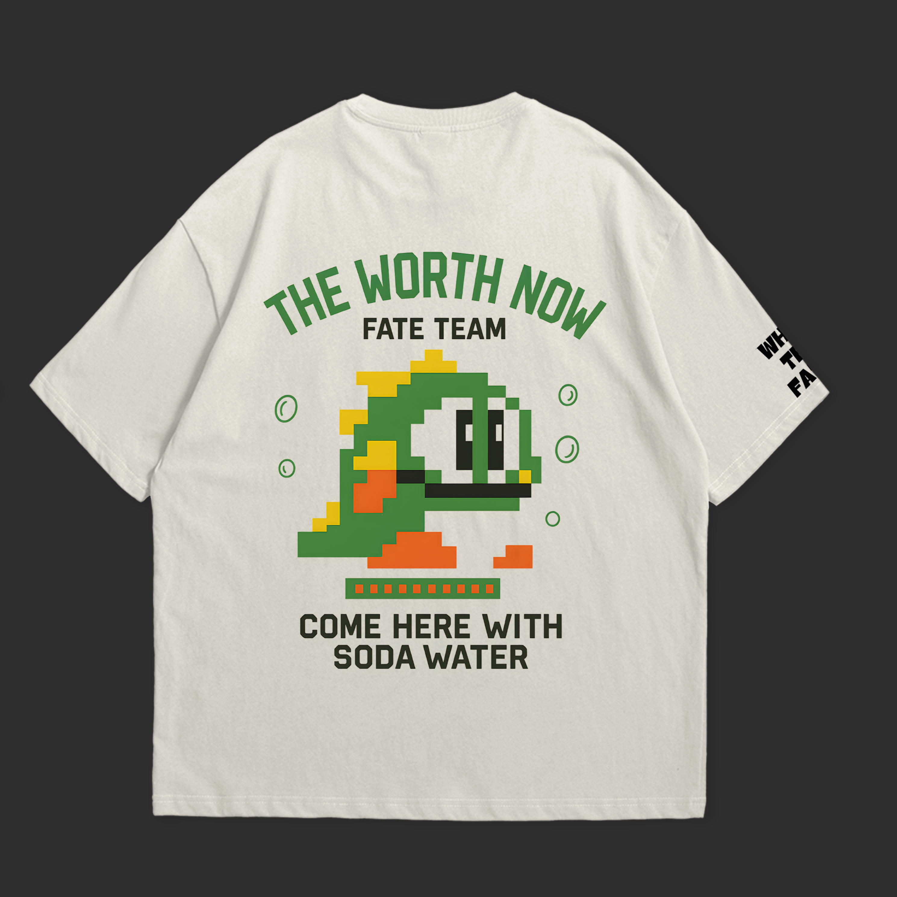 The Worth Now – Retro Pixel Art Oversized T-Shirt