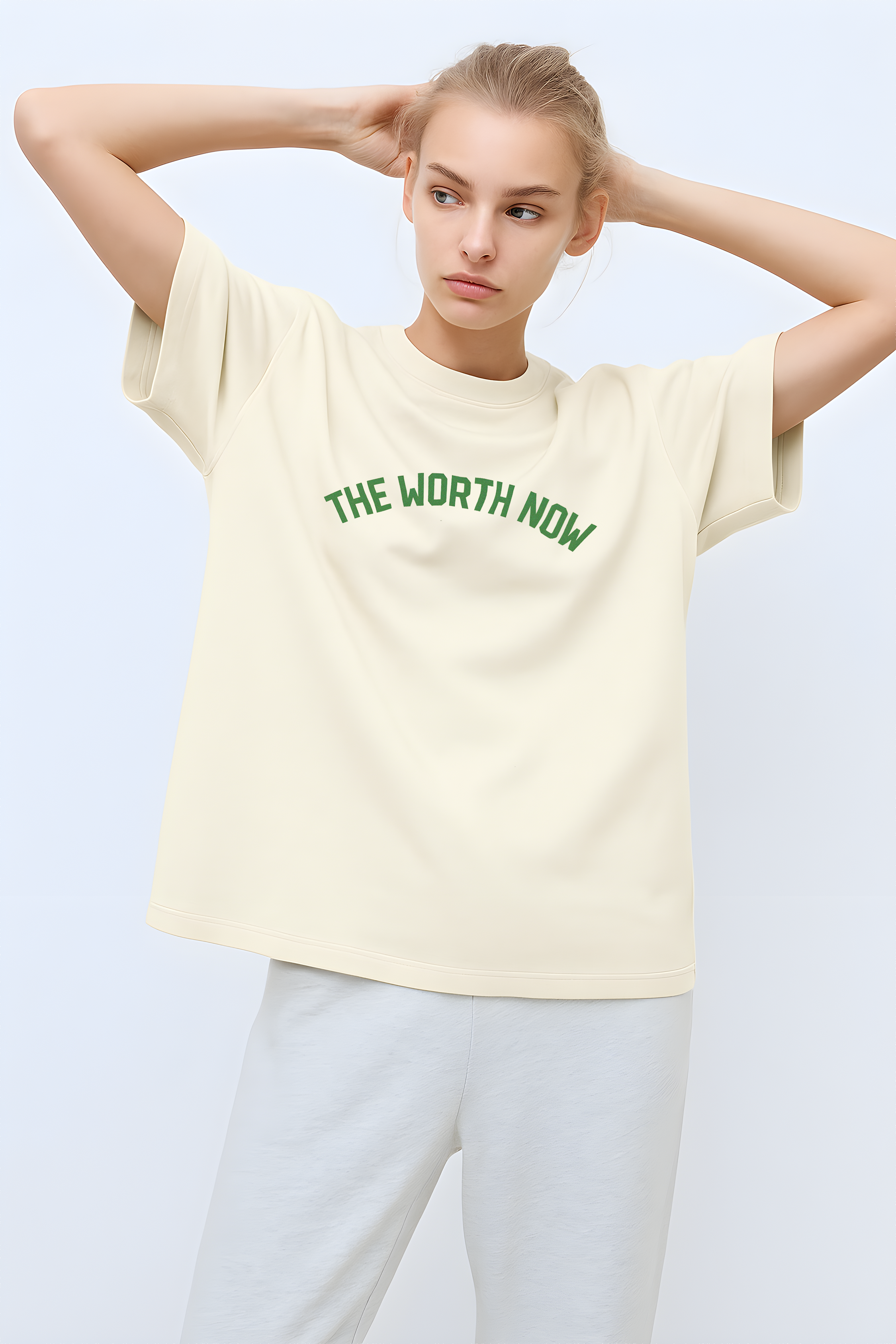 The Worth Now – Retro Pixel Art Oversized T-Shirt