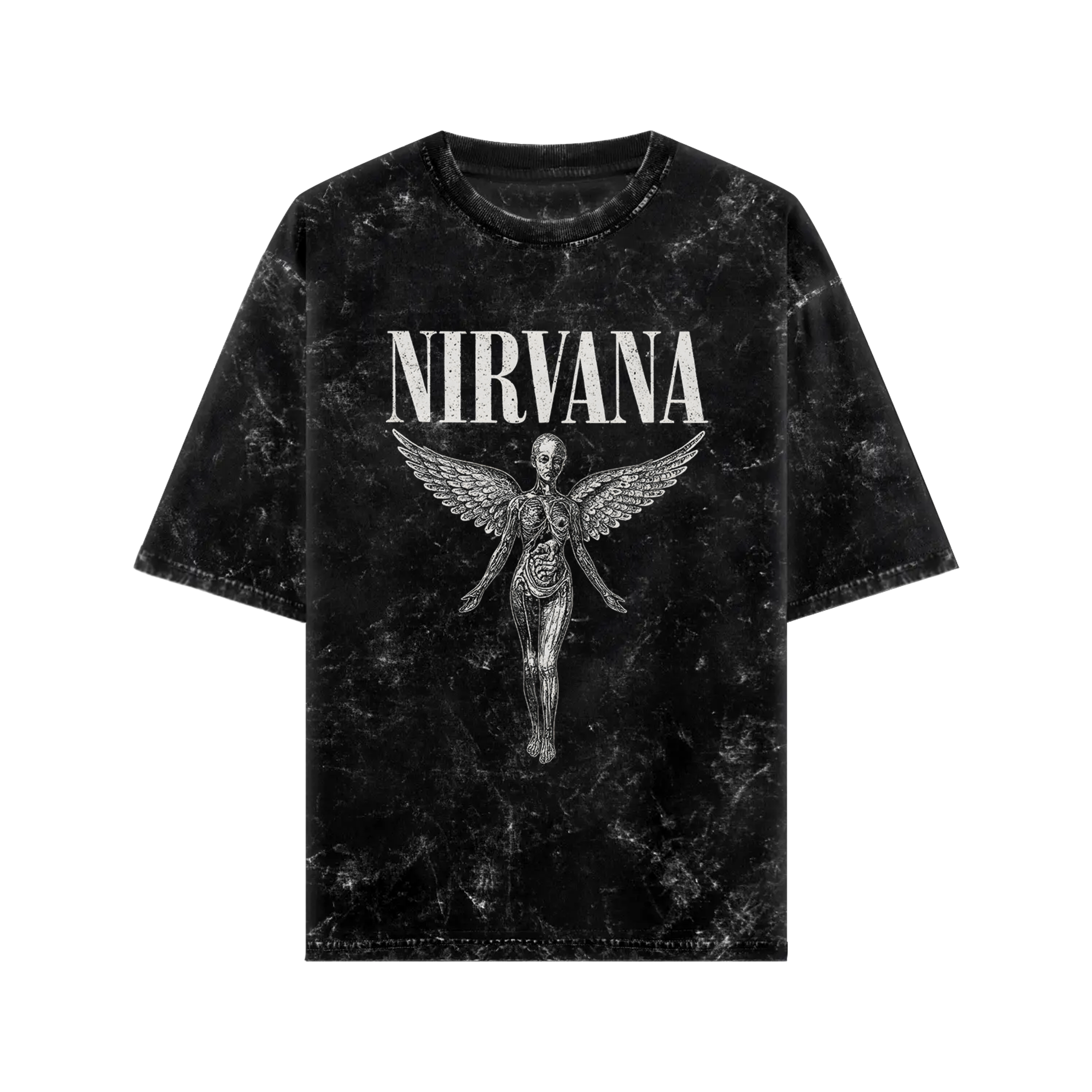 Vintage Nirvana oversized shirt featuring unique graphic design and comfortable fit