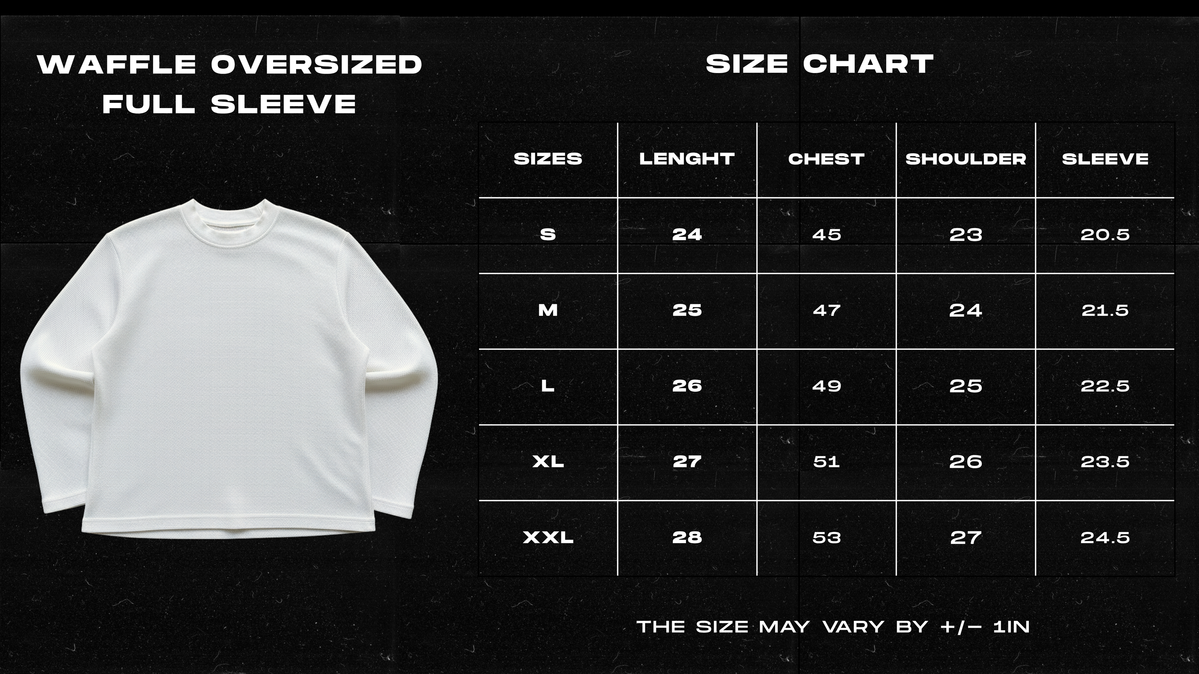 Dragon Graphic Waffle Full Sleeve T-Shirt