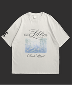 WHAT THE FATE water lilies oversize tee featuring Monet's artwork with a relaxed fit