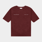 Burgundy oversized t-shirt from WHAT THE FATE with graphic print on the front