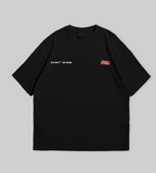 Black t-shirt with a graphic design of a tiger and text on a gray background