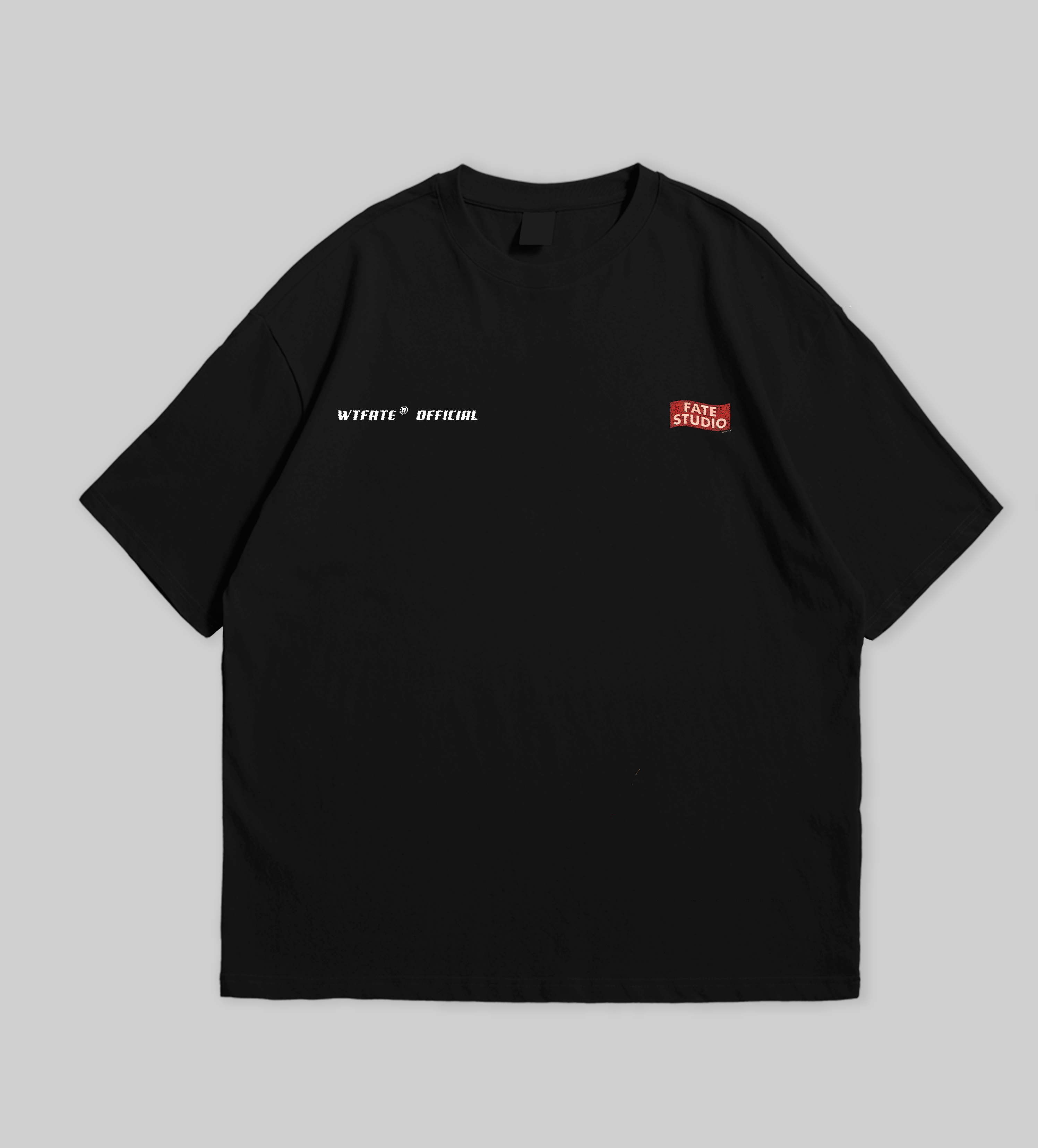 Black t-shirt with a graphic design of a tiger and text on a gray background